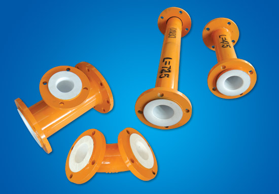 PTFE acero-plástico componente pipa